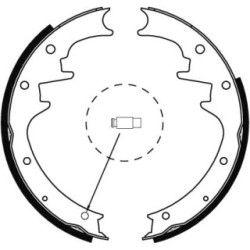 TRW Brake Shoe Set GS8444 for JEEP CHEROKEE
