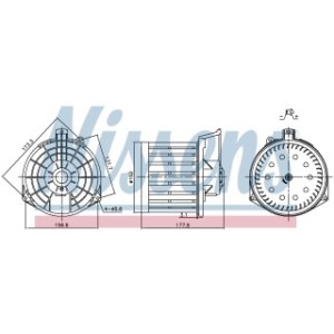 Cabin Air Fan - Nissens 87549