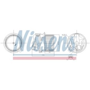 Cabin Air Fan - Nissens 87591