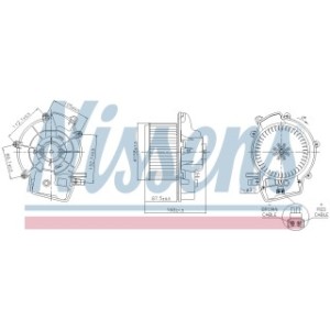 Cabin Air Fan - Nissens 87606