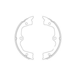 TRW Handbrake Shoe GS8821 for HONDA ACCORD