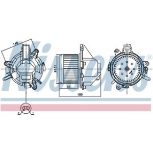 Cabin Air Fan - Nissens 87608