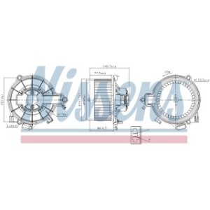 Cabin Air Fan - Nissens 87616