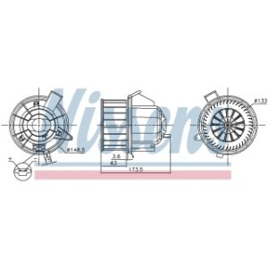 Cabin Air Fan - Nissens 87617