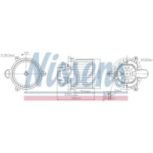 Cabin Air Fan - Nissens 87625