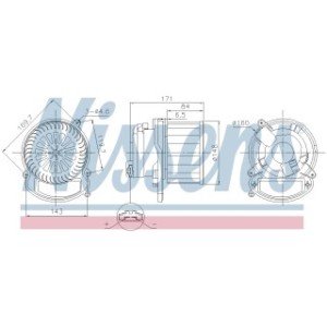 Cabin Air Fan - Nissens 87635