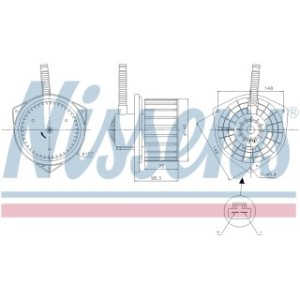 Cabin Air Fan - Nissens 87756