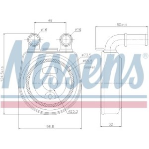 Engine Oil Heat Exchanger - Nissens 90701