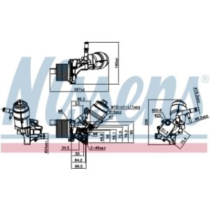 Engine Oil Heat Exchanger - Nissens 91161
