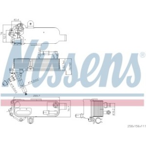 Engine Oil Heat Exchanger - Nissens 91298