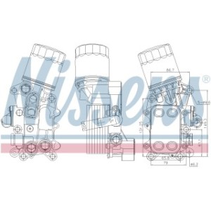 Engine Oil Heat Exchanger - Nissens 91311
