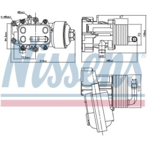 Engine Oil Heat Exchanger - Nissens 91315