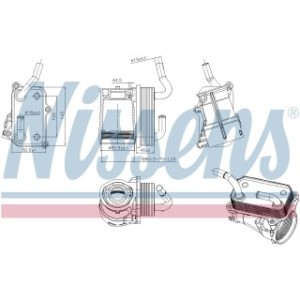 Engine Oil Heat Exchanger - Nissens 91317