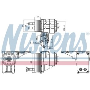 Engine Oil Heat Exchanger - Nissens 91328