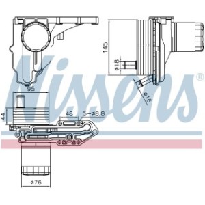 Engine Oil Heat Exchanger - Nissens 91329
