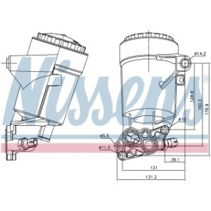 Engine Oil Heat Exchanger - Nissens 91338