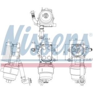 Engine Oil Heat Exchanger - Nissens 91340