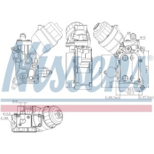 Engine Oil Heat Exchanger - Nissens 91355