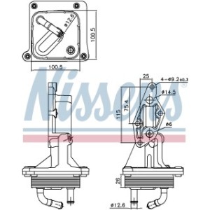 Engine Oil Heat Exchanger - Nissens 91375