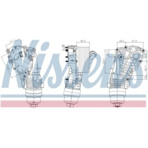Engine Oil Heat Exchanger - Nissens 91399