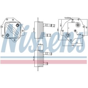 Engine Oil Heat Exchanger - Nissens 91443