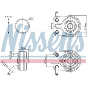 Engine Oil Heat Exchanger - Nissens 91447