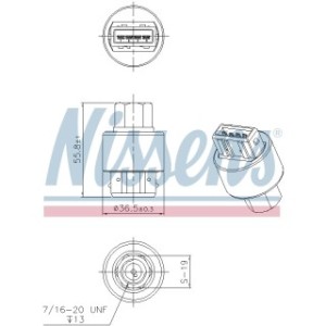 Pressure Switch Switch - Nissens 301008