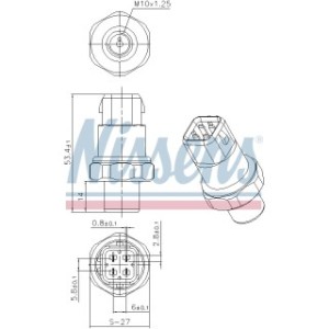 Pressure Switch Switch - Nissens 301036