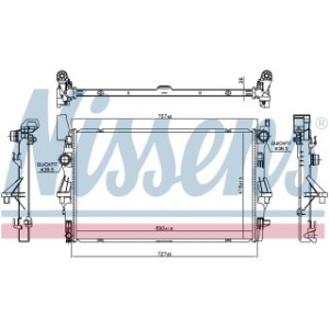 Engine Cooling Heat Exchanger - Nissens 606021