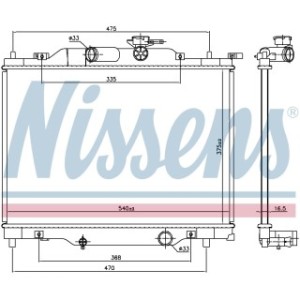 Engine Cooling Heat Exchanger - Nissens 606110