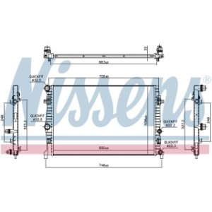 Engine Cooling Heat Exchanger - Nissens 606218