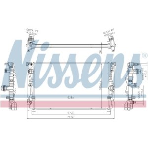 Engine Cooling Heat Exchanger - Nissens 606230