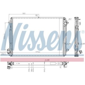 Engine Cooling Heat Exchanger - Nissens 606320