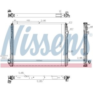 Engine Cooling Heat Exchanger - Nissens 606322