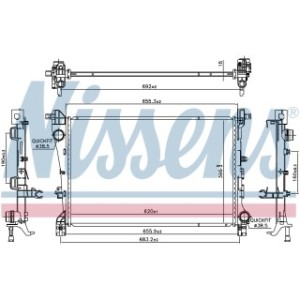 Engine Cooling Heat Exchanger - Nissens 606441
