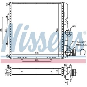 Engine Cooling Heat Exchanger - Nissens 606448