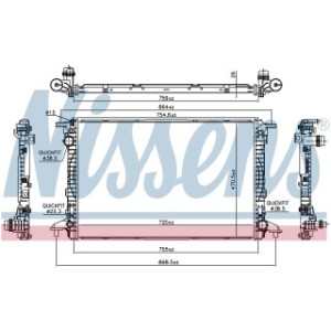 Engine Cooling Heat Exchanger - Nissens 606462