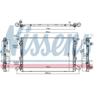 Engine Cooling Heat Exchanger - Nissens 606463