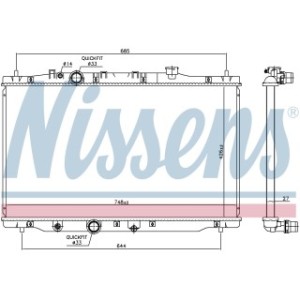 Engine Cooling Heat Exchanger - Nissens 606522