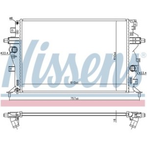 Engine Cooling Heat Exchanger - Nissens 606607