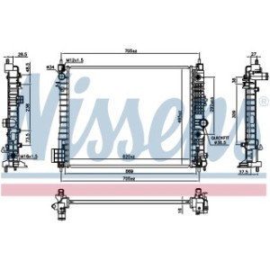 Engine Cooling Heat Exchanger - Nissens 606660
