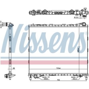 Engine Cooling Heat Exchanger - Nissens 606799