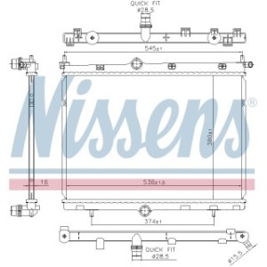 Engine Cooling Heat Exchanger - Nissens 606859