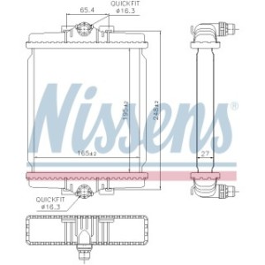 Engine Cooling Heat Exchanger - Nissens 606863