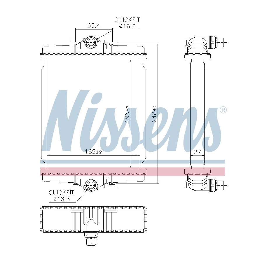 Engine Cooling Heat Exchanger - Nissens 606863