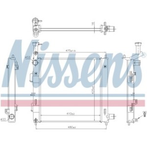 Engine Cooling Heat Exchanger - Nissens 606865