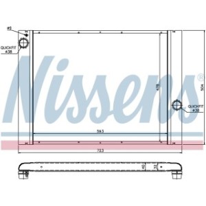 Engine Cooling Heat Exchanger - Nissens 60764