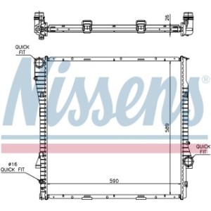 Engine Cooling Heat Exchanger - Nissens 60788A