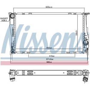 Engine Cooling Heat Exchanger - Nissens 60832