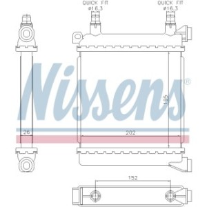 Engine Cooling Heat Exchanger - Nissens 60862